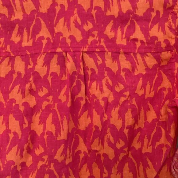 Vineyard Vines Women’s Linen/Viscose Parrot Blouse in Size 0. - Picture 4 of 7